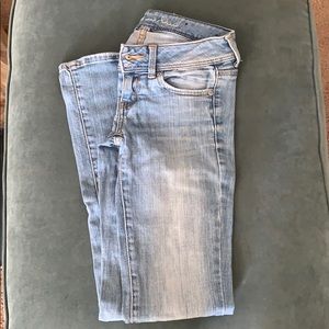 American Eagle light wash slim boot jeans